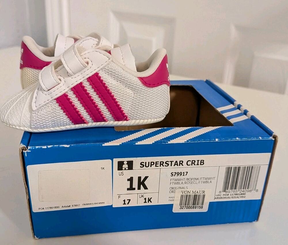 adidas Grand Court Crib Unisex Size 1K M Sneakers Casual Shoes SB1158-KI8217